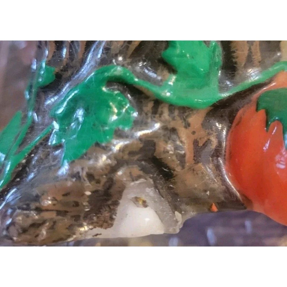 Vtg Halloween Candles Holiday Decor Ghost Witch Jack O Lantern Black Cat Russ